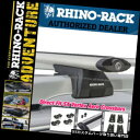 カーゴ ルーフ キャリア RhinoラックSXダイレクトフィットクランプ、ボルテックスルーフクロスバーシルバーキット - JA6417 Rhino Rack S...