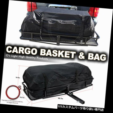 カーゴ ルーフ キャリア テールヒッチマウントラック荷物かごカーゴキャリアーストレージ ダッジ用バッグ Tail Hitch Mount Rack Luggage Basket Cargo Carrier Storage & Bag For Dodge