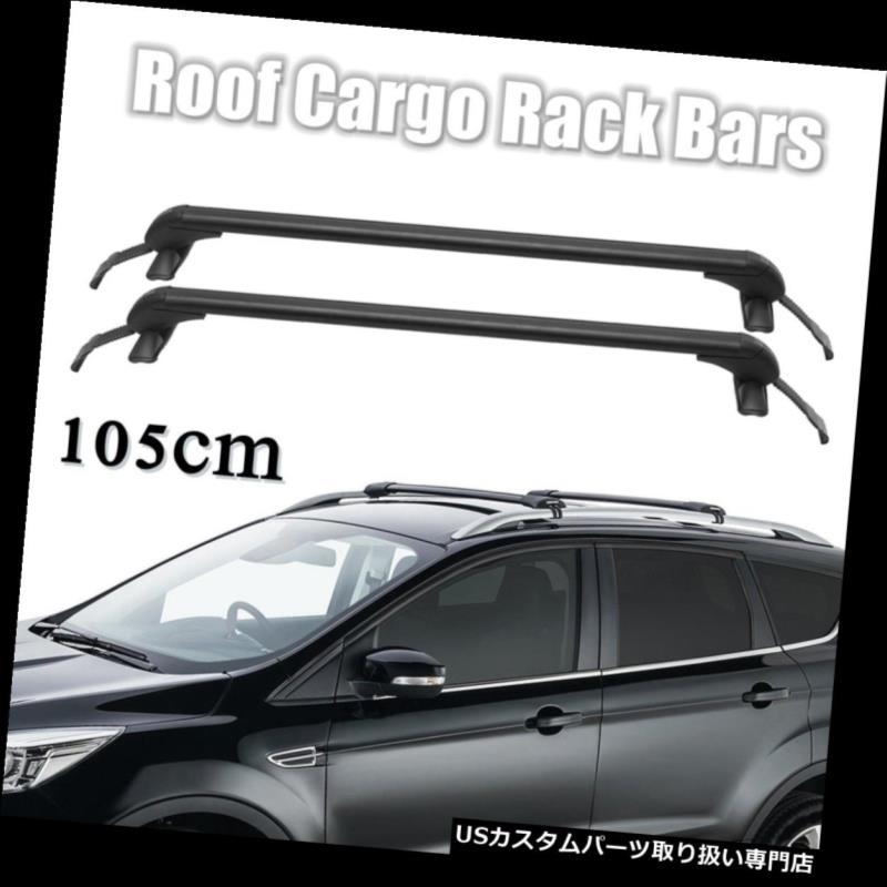 カーゴ ルーフ キャリア ペア105センチルーフカーゴラッククロスバー荷物キャリアホルダー盗難防止車SUV Pair 105cm Roof Cargo Rack Cross Bars Luggage Carrier Holder Anti-theft Car SUV