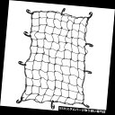 カーゴ ルーフ キャリア 黒10フックネットバッグSUVルーフトップラック荷物キャリア貨物 Black 10 Hooks Net Bag for Car SUV...