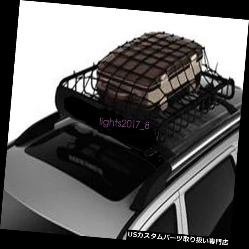 Luggage Basket 車用品 Elasticated キャリア ラック ルーフラック 車用品 新しい車の屋根トップラックカバーネットワーク 荷物キャリア貨物バスケット弾性ネット Elasticated Rack Network Cover Carrier Top Cargo キャリア 店車用品 バイク用品 ルーフ Car New
