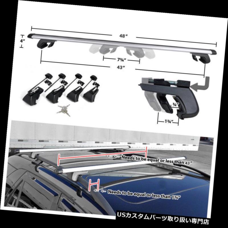 48/"//120Cm Car SUV Aluminum Roof Top Carrier Rail Racks Crossbar