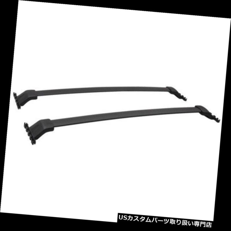 カーゴ ルーフ キャリア 09-15ホンダパイロットルーフラッククロスバーブラックカーゴキャリアOEスタイルにフィット Fits for 09-15 Honda Pilot Roof Rack Cross Bars Black Cargo Carrier OE Style