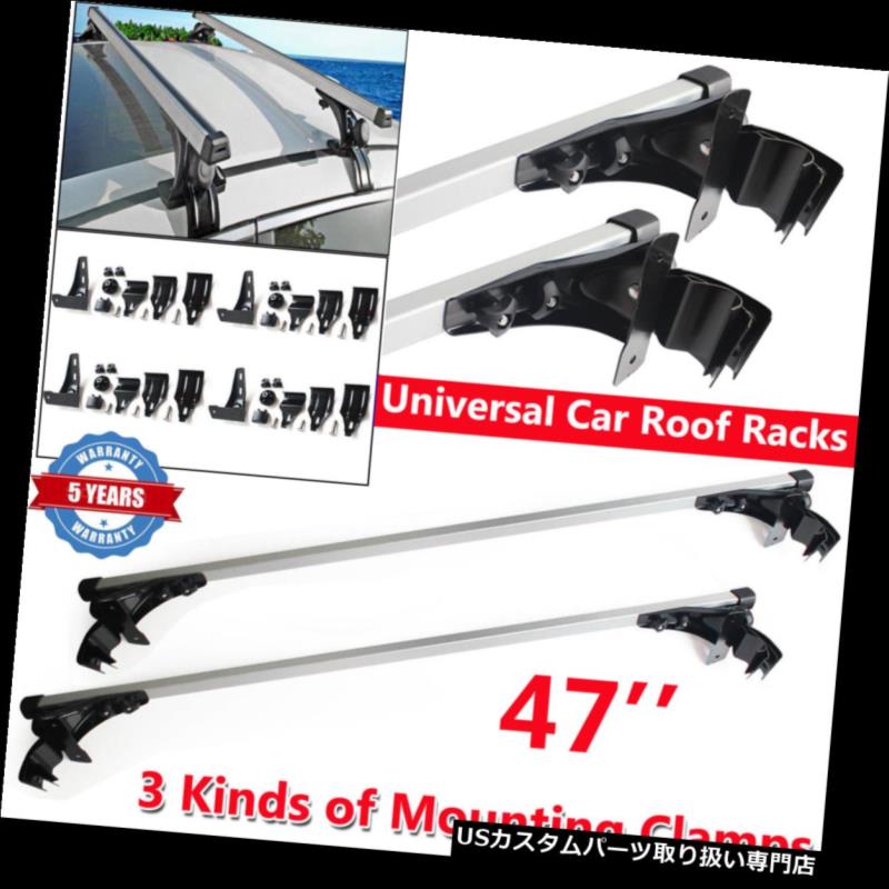 カーゴ ルーフ キャリア 120センチメートルトップルーフクロスバークロスバー荷物貨物キャリアラックフレームペア 120cm Car Top Roof Cross Bars Crossbars Luggage Cargo Carrier Rack Frame Pair