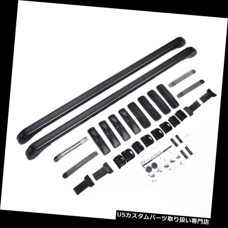 カーゴ ルーフ キャリア 調節可能な車の普遍的なアルミニウム上の荷物のルーフラックの十字棒貨物キャリア Car Universal Aluminum Top Luggage Roof Rack Cross Bar Cargo Carrier Adjustable
