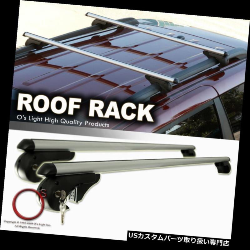 カーゴ ルーフ キャリア ユニバーサルルーフラックトラベルキャリアアルミクロスバーカーゴクロスバーキーロック Universal Roof Rack Travel Carrier Aluminum Cross Bars Cargo Crossbar Key Lock