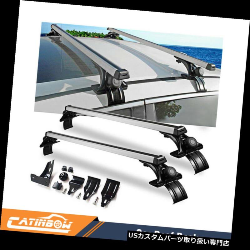 カーゴ ルーフ キャリア 48 'トップルーフクロスバー荷物貨物キャリアラック3種類クランプ車ユニバーサル 48'' Top Roof Cross Bar Luggage Cargo Carrier Rack 3 Kinds Clamp Car Universal