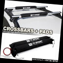 カーゴ ルーフ キャリア アルミルーフトップラッククロスバーキャリアランドクルーザーRAV4 HIGHLANDER +パッド Aluminum Roof Top Rack Cross Bars Carrier LAND CRUISER RAV4 HIGHLANDER + Pad