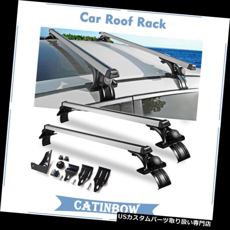 カーゴ ルーフ キャリア カートップルーフクロスバー荷物カーゴキャリアラックSUV（3種類）クランプユニバーサル Car Top Roof Cross Bar Luggage Cargo Carrier Rack SUV w/ 3 Kinds Clamp Universal