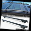 カーゴ ルーフ キャリア 96-00 PLYMOUTH GRAND VOYAGERブラックルーフラッククロスバートップカーゴクロスバーロック 96-00 PLYMOUTH GRAND VOYAGER Black Roof Rack Crossbars Top Cargo Cross Bars Lock