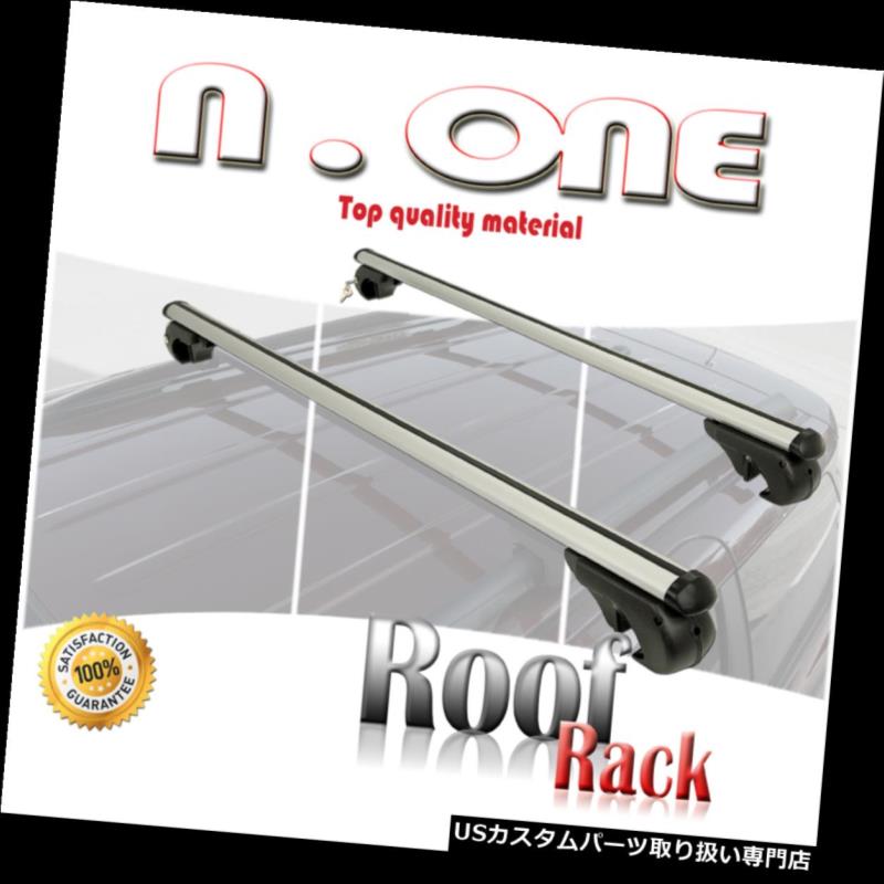 カーゴ ルーフ キャリア ルーフラックキーロッククロスバートップ荷物アルミ貨物キャリアフィットランドローバー Roof Rack Key Lock Cross Bar Top Luggage Aluminum Cargo Carrier Fit Land Rover