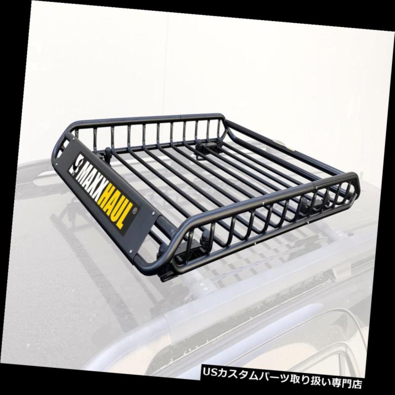  롼 ꥢ MaxxHaul 70115˥С륹롼եåȥåץꥢ/Хå - 46 x ... MaxxHaul 70115 Universal Steel Roof Rack Car Top Cargo Carrier/Basket - 46 x...