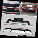 リアバンパー プロテクター チャイルドシートフロント;リアバンパープロテクターガードボードビッグボディキットリフィットfor KIA KX5 Car Set Front&amp;Rear Bumper Protector Guard Board Big Body Kit Refit For KIA KX5