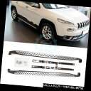 サイドステップ ジープチェロキー2014-16用高品質アルミサイドステップバーレールランニングボード High quality Aluminum Side Step Bar Rail Running Board For Jeep Cherokee 2014-16(2)