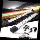 TChXebv 13-17g^Rav4̂߂̃{gI/̃jO{[h̑ʂ̃XebvNerfo[ Bolt-On Metallic/Black Running Board Side Step Nerf Bar For 13-17 Toyota Rav4
