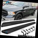 サイドステップ 09-16ダッジラムクワッドキャブ78inch高級OEスタイルランニングボードブラック Fits 09-16 Dodge Ram Quad Ca...
