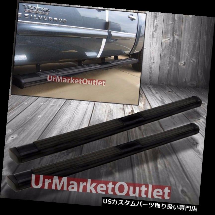 サイドステップ 87 "ABSブラックフラットステップランニングボードナーフバーシボレー07-14ユーコンXL..