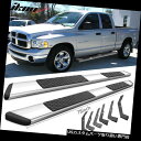 サイドステップ フィット02-08ダッジラムクワッドキャブ78インチOEスタイルステップバーランニングボードクローム Fits 02-08 Dodge Ram ...