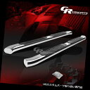サイドステップ 05-15トヨタタコマ拡張CAB用シルバー4インチオーバルステップナーバーランニングボード SILVER 4