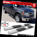 サイドステップ 09-14 F150拡張キャブ5インチステンレススチールサイドステップバーランニングボード Fits 09-14 F150 Extended C...