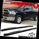 サイドステップ 09-16 Dodge Ram 1500クワッドキャブ4インチブラックカーブNerfバーサイドステップボード Fits 09-16 Dodge ...