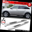 サイドステップ 07-13アキュラMDX 3インチステンレススチールサイドステップランニングボードに適合 Fits 07-13 Acura MDX 3 Inch...