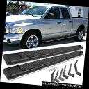 サイドステップ 02-08 Dodge Ram Quadキャブ78inch Ram OEスタイルステップバーランニングボードブラック Fits 02-08 Do...