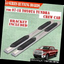 サイドステップ 07-19用トヨタツンドラクルーマックス4インチナーフバーランニングボードサイドステップS / S A For 07-19 TOYOTA Tun...