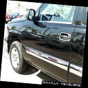 クロームカバー メッキカバー 2003-2006 Silverado / Sier ra拡張キャブボディサイドモールディングトリムオーバーレイスチール 2003...