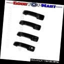クロームカバー メッキカバー TOYOTA TUNDRA CREWMAX 2007-2010?18ブラックグロス4ドアハンドルカバーW / O KH FOR T...