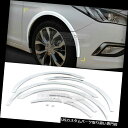 クロームカバー メッキカバー HYUNDAI 15-17 Sonata用クロームホイールフェンダーリップカバーガード成形トリム10個 Chrome Wheel ...