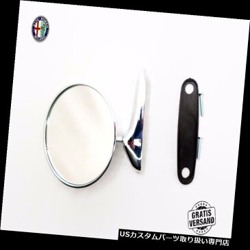 GTウィング 2Xエクステリアミラーラウンドスパイダーアルファロメオ105 115ジュリアベルトーネGtセット 2X Exterior Mirror round Spider Alfa Romeo 105 115 Giulia Bertone Gt Set