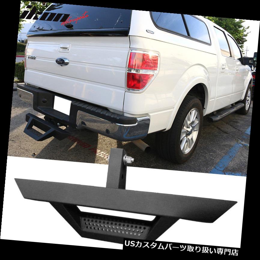 ꥢƥåץХѡ ŪʹʴιŴХѡΥƥå2Υҥåμ31.5 Universal Black Powder Steel Rear Bumper Step 2Inch Hitch Receiver 31.5 Inch