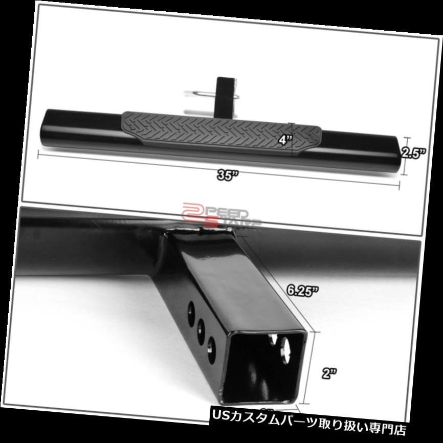 35/"x 4/" OVAL 2/" RECEIVER CHROME TRAILER TOWING//HITCH COVER STEP BAR//BUMPER GUARD