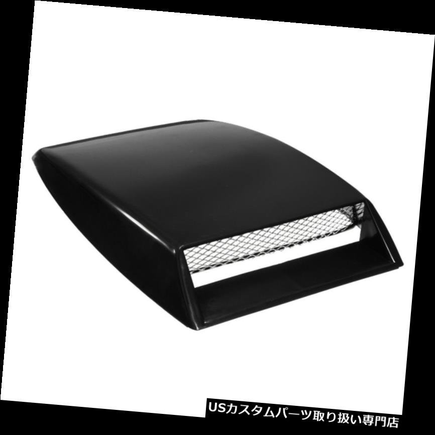 ボンネットフードベントスクープカバー ユニバーサルカーオートブラック装飾エアフローインテークスクープボンネットベントカバーO2U4 Universal Car Auto Black Decorative Air Flow Intake Scoop Bonnet Vent Cover O2U4