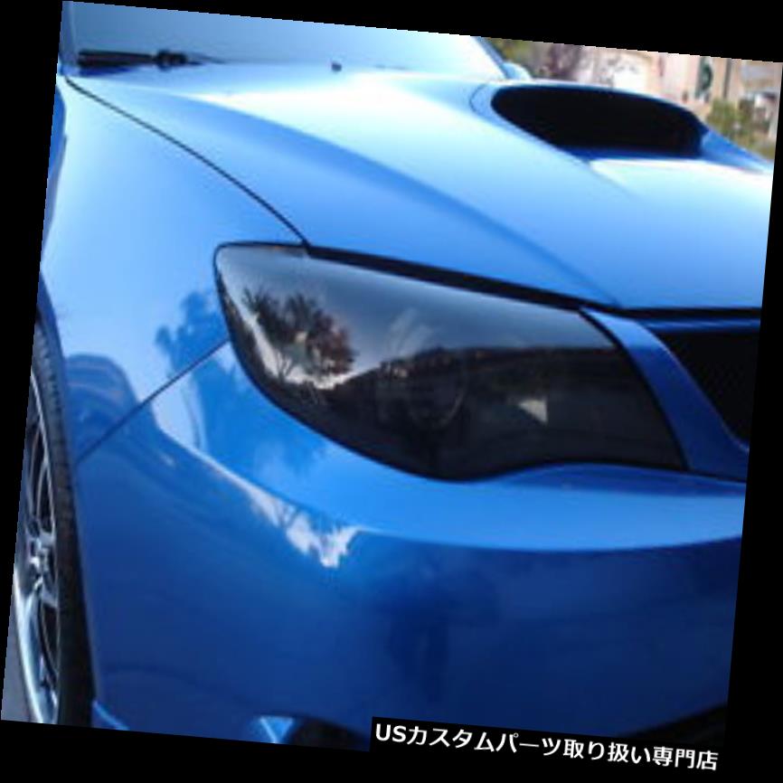 ヘッドライトカバー 08-14 SUBARU IMPREZA WRX STiスモークヘッドライトプリントティントカバースモークオーバーレイ 08-14 SUBARU IMPREZA WRX STi SMOKE HEAD LIGHT PRECUT TINT COVER SMOKED OVERLAYS