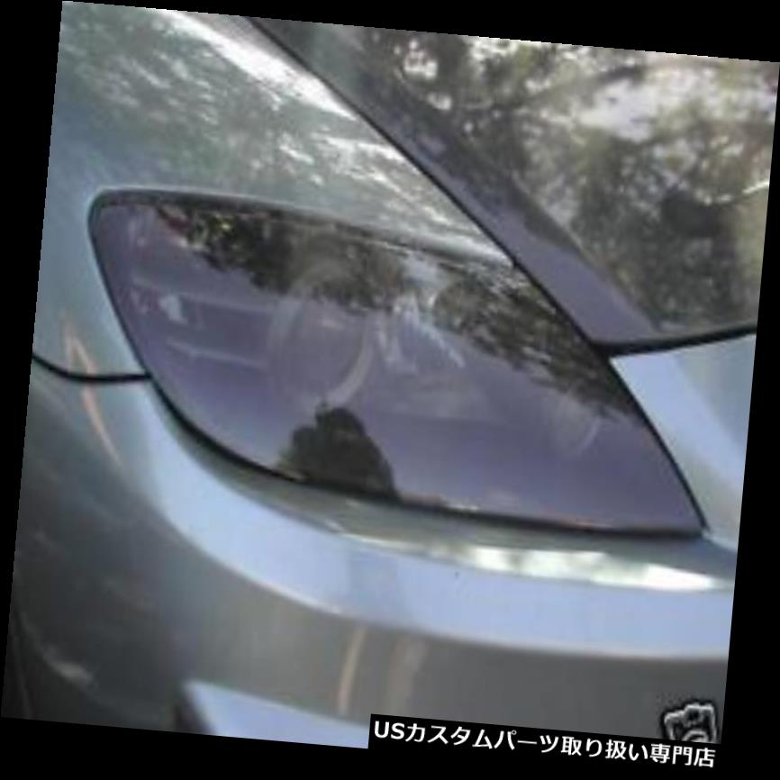 ヘッドライトカバー 04-08マツダRX8スモークヘッドライトプリントティントカバーカバーオーバーレイ 04-08 MAZDA RX8 SMOKE HEAD LIGHT PRECUT TINT COVER SMOKED OVERLAYS