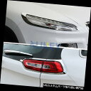 ヘッドライトカバー ジープチェロキーKL 2014-2018クロームABSアクセサリー用ヘッド+テールライトトリムカバー Head + Tail Light Trim Cover For Jeep Cherokee KL 2014-2018 Chrome ABS Accessory