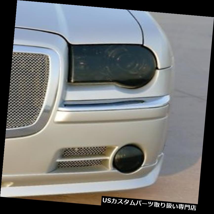 ヘッドライトカバー 05-10クライスラー300Cスモークヘッドライトカットティンバーカバーオーバーレイ 05-10 CHRYSLER 300C SMOKE HEAD LIGHT PRECUT TINT COVER SMOKED OVERLAYS