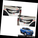 ヘッドライトカバー トヨタハイラックスRevoトップピックアップ15 16 17へヘッドランプライトカバーマットブラックトリム Head Lamp Light Cover Matte Black Trim To Toyota Hilux Revo Top Pick-up 15 16 17