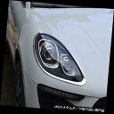 ヘッドライトカバー ポルシェマカン2015-18のための車のフロントヘッドライトランプ周囲カバートリム For Porsche Macan 2015-18 Car Front Head Light Lamp Surrounds Cover Trims