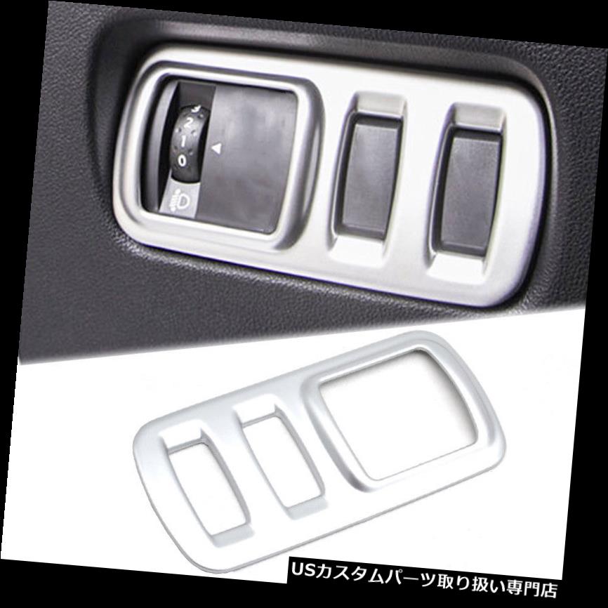 ヘッドライトカバー ルノーKadjar 15-トリムのための車のクロム光ヘッドランプスイッチボタンパネルカバー Car Chrome Light Head Lamp Switch Button Panel Cover For Renault Kadjar 15- Trim