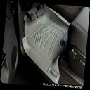 フロアマット フロアフロントマット:2014-2018 GMC Sierra 1500クルー/ダブル/セント andardキャブ Front Sure-Fit ...