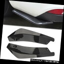 USカナード 車のカーボンファイバーリアバンパーリップディフューザースプリッターカナードプロテクターユニバーサル Car Carbon Fiber Rear Bumper Lip Diffuser Splitter Canard Protector Universal(2)