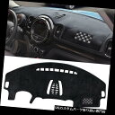 ダッシュボードマット ミニクーパーF60カントリーマンJCW One用市松模様の車のダッシュボードマットサンカバーパッド Checkered Car Dashb...