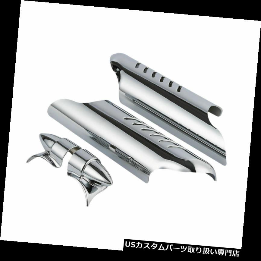 トライク カバー クロームフォークの下肢デフレクタシールドは、ハーレーツーリングトライクス2000-23をカバー Chrome Fork Lower Leg ..