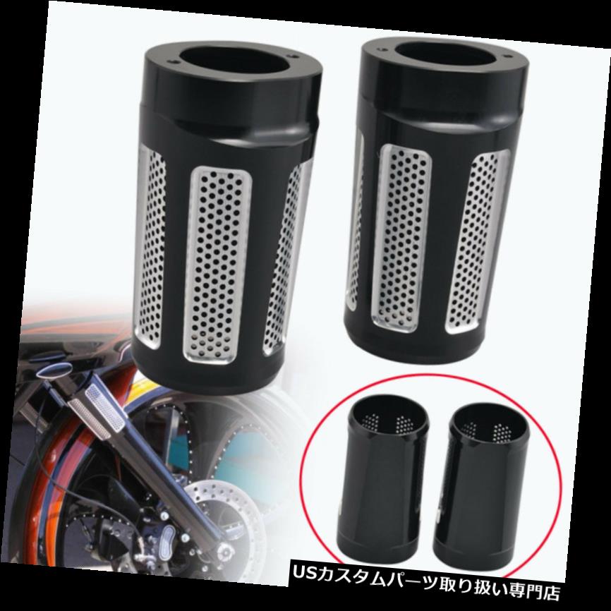 ȥ饤 С ϡ졼ġ󥰥ȥ饤FLHT FLHR 86-13ѥڥ̩ٷꥹ饤ե֡ĥС Pair Dense Holes Slider Fork Boot Cover For Harley Touring Trike FLHT FLHR 86-13