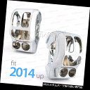 トライク カバー HD 2014エレクトラグライドウルトラクラシックFLHTCU用クロームスイッチハウジングカバーキット chrome switch housing cover kit for HD 2014 Electra Glide Ultra Classic FLHTCU