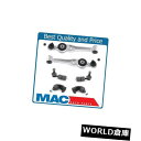 ロワアームバー 99-02 SAAB 9-3 6pc用下部制御アームWブッシュボールジョイントタイロッドスウェイバー Lower Control Arm W B...