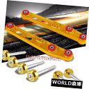 ロワアームバー ゴールドリアロアコントロールアームバー+ゴールドローコントロールアームワッシャーホンダ88-95シビック Gold Rear Lower Con...